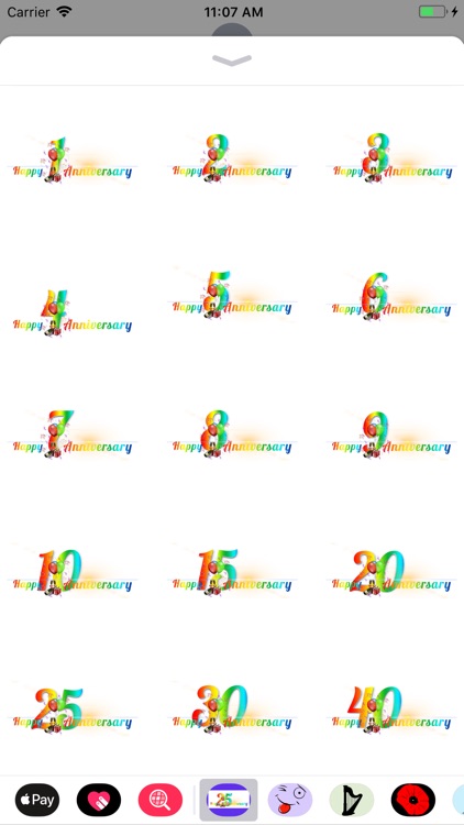 My Happy Anniversary Stickers