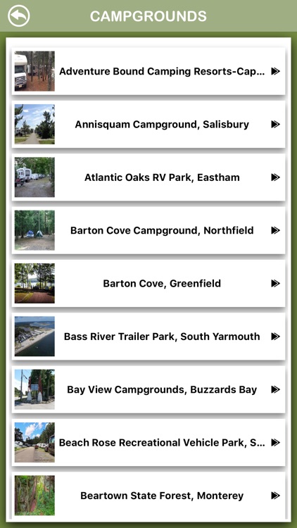 Massachusetts Campgrounds Info