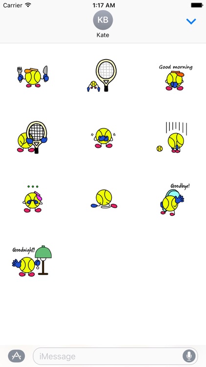 TennisMoji - Tennis Emoji Sticker