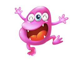 Express yourself with many different emoticons with monster sticker