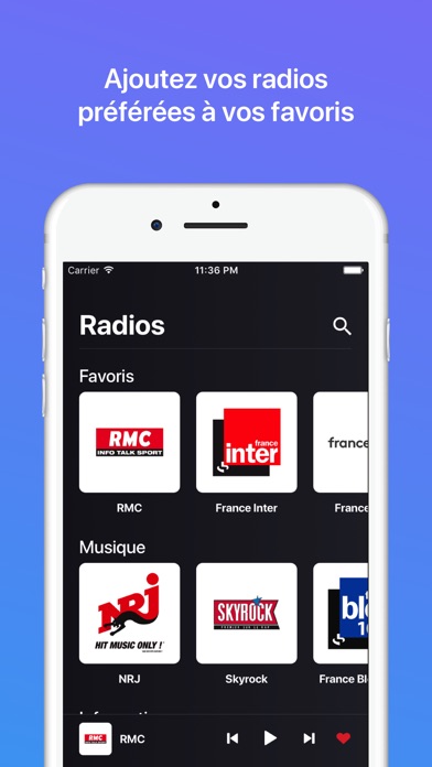 Radio FM - Toutes les radios screenshot 2