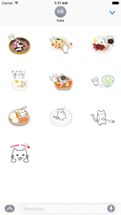 Food n Drink With Cat Sticker screenshot 3
