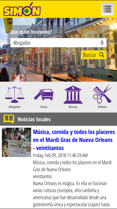 Simón App screenshot 2