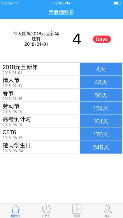 我爱倒数日