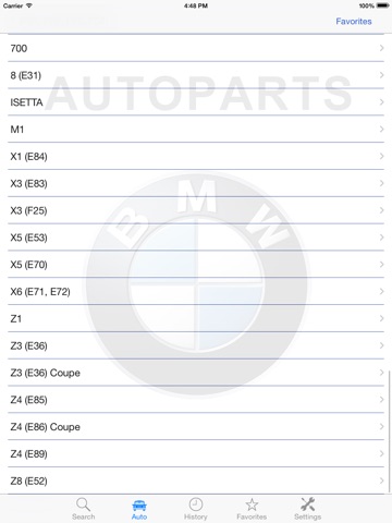 Скриншот из Autoparts for BMW