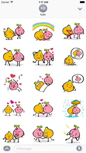 Love Story of Onions Sticker(圖1)-速報App