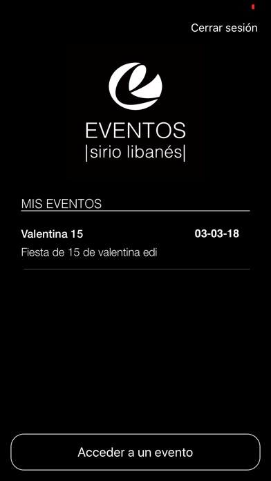 Eventos Sirio Libanés screenshot 2