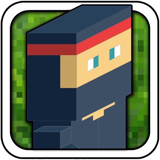A Block Ninja Run - Fortress Escape Adventure (8-bit style) Game HD Free icon
