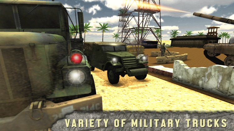 Military Truck Drive War Zone screenshot-3