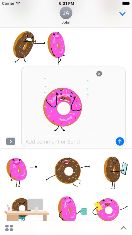 Donut Moji - Animated Doughnut stickers and emojis