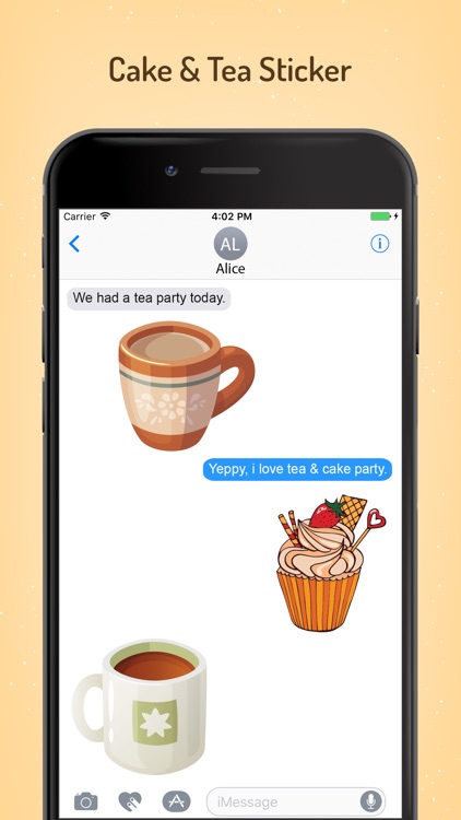 Appetizing Cake & Tea Stickers screenshot-3