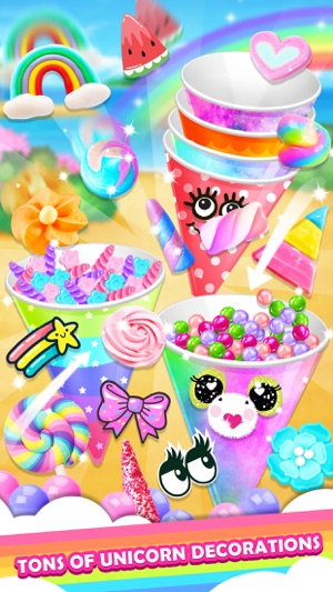 Unicorn Rainbow Snow Cone Desserts Maker(圖3)-速報App