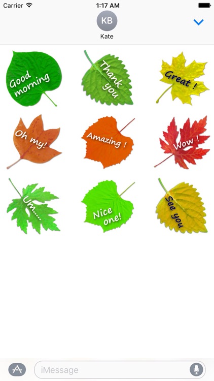 Messages On The Leaves Sticker