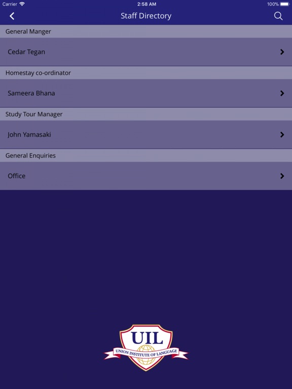 iPad Image of Union Institute of Language
