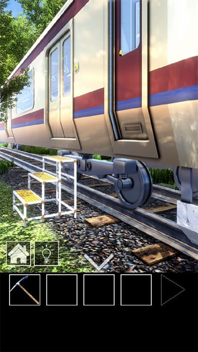 脱出ゲーム　電車のある道 screenshot 2