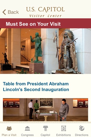 U.S. Capitol Visitor Guide screenshot 2