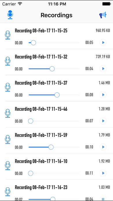 High Quality Audio Recorder Screenshot 3