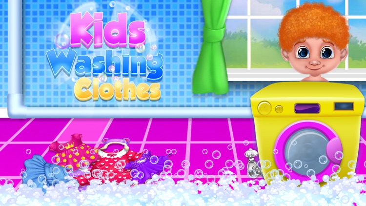 Wash Laundry Game For Kids screenshot-3