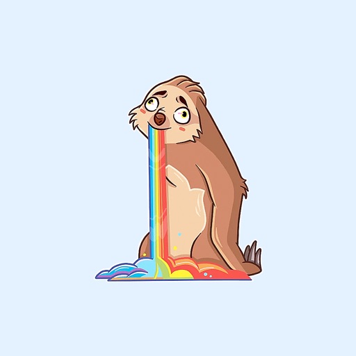 Lazybones the Sloth Stickers