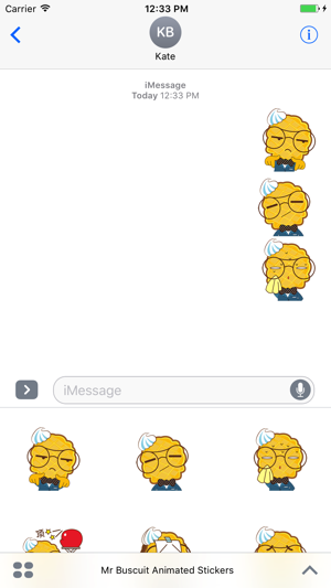 Mr. Biscuit Animated Stickers For iMessage(圖2)-速報App