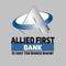 Bank conveniently and securely with Allied First Bank On-the-GO Business Banking AF