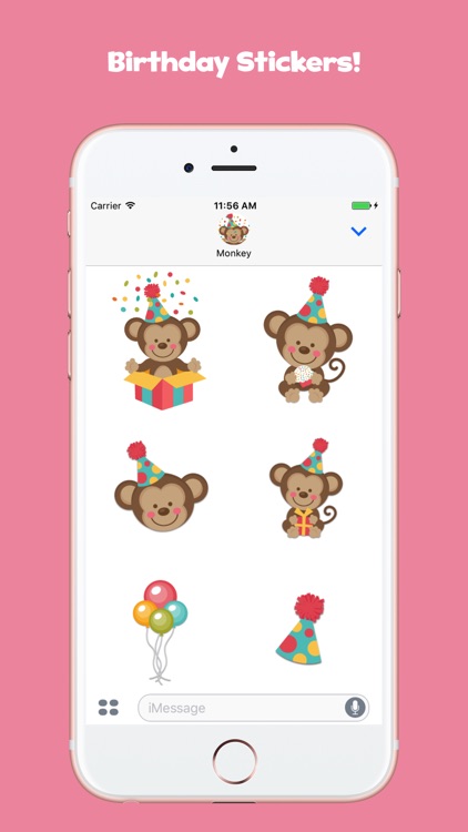 Adorable Monkey Stickers