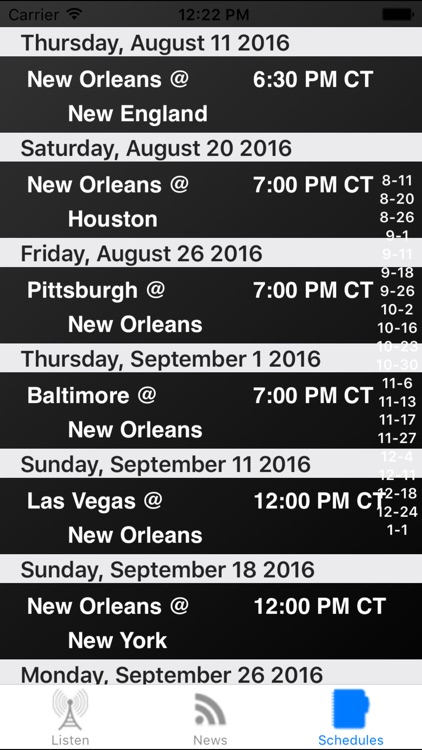 New Orleans Football - Radio, Scores & Schedule screenshot-3