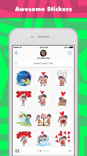 Sweet Heart Talk贴纸，设计：wenpei