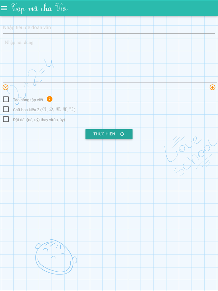 Vở tập viết chữ đẹp