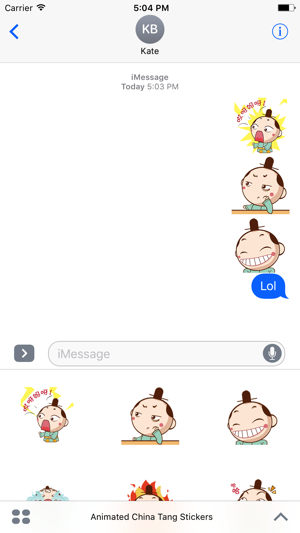 Animated China Tang Stickers For iMessage(圖4)-速報App