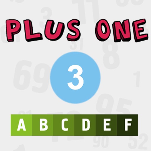 Plus one - game of number icon