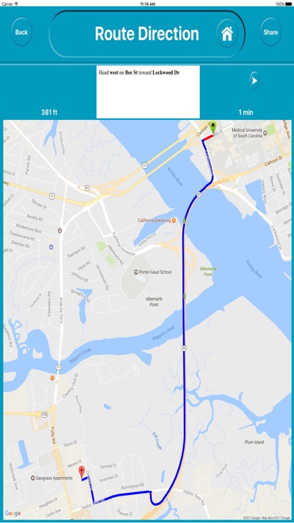 Charleston SC USA City OfflineMap Navigation EGATE