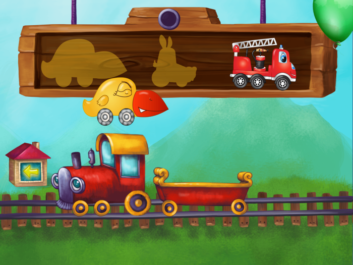Puzzles for toddlers with train