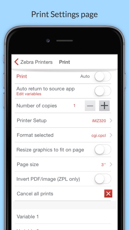 Mobi Print for Mobile Printers
