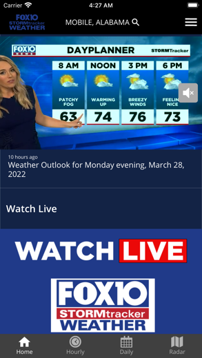 FOX10 Weather Mobile Alabama captura de tela 2