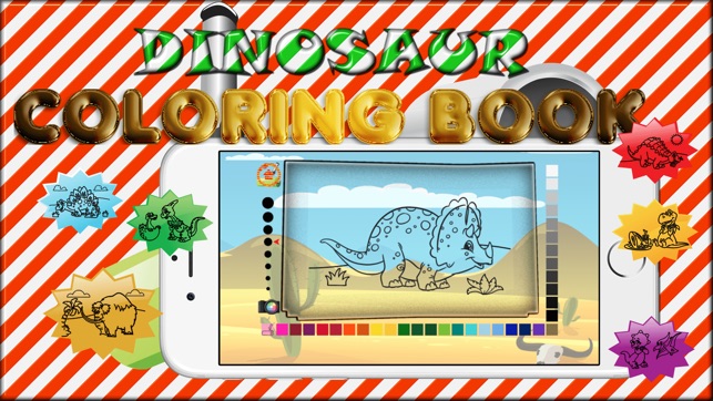 Dinosaur Coloring Book Learn to draw and color(圖4)-速報App