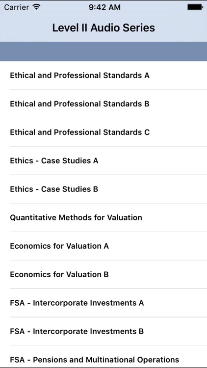 L2 CFA® Exam Audio Series