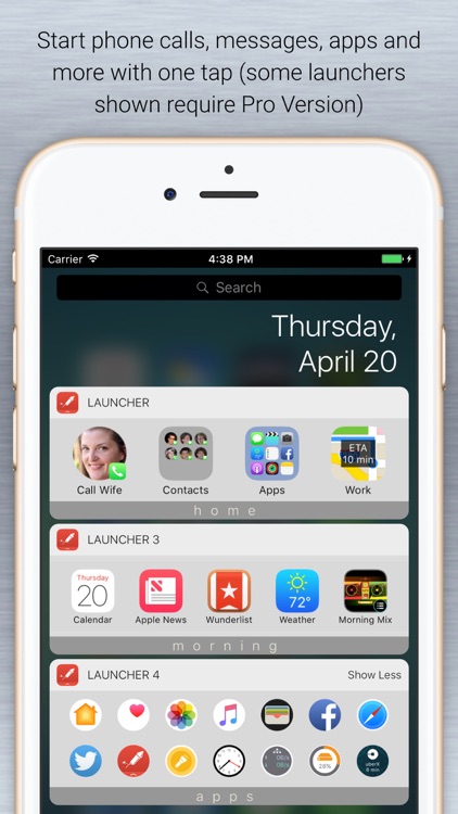 Launcher with Notification Center Widgets screenshot-0