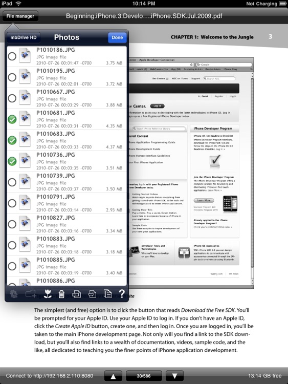 mbDriveHD - WiFi flash disk for iPad