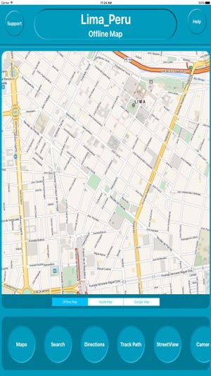 Lima Peru City Offline Map Navigation EG