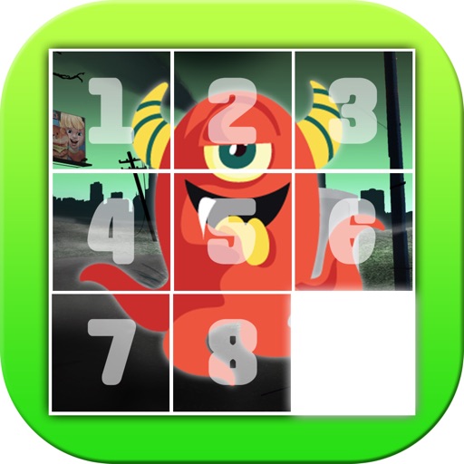 Monster Slide Puzzle For Kids Icon