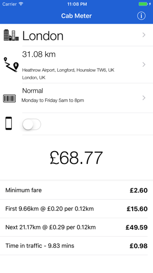 Cab Meter - UK