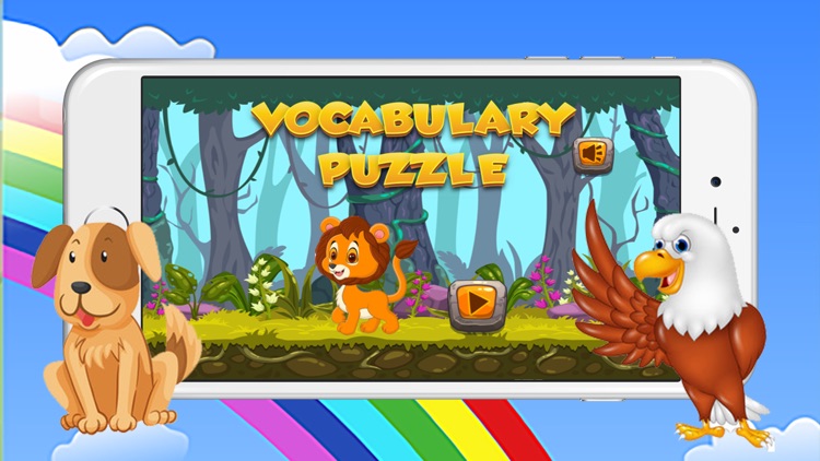 Animal Vocabulary - Puzzle Matching Games for Kids