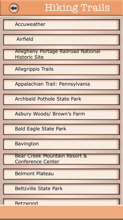 Pennsylvania Campgrounds & Hiking Trails Offline