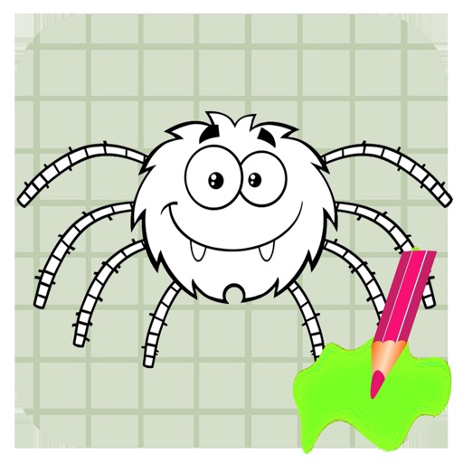 Spiders Painting For Kid