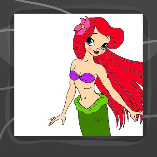 Mermaid Coloring Book App icon