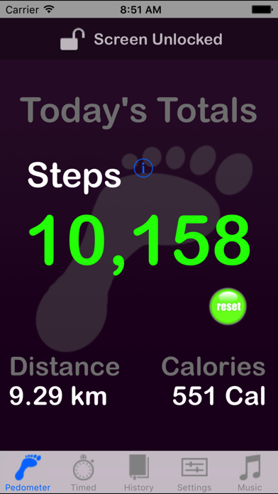 Pedometer (歩数計) screenshot1