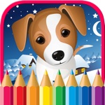 Puppy Dog Coloring Pages Animals Painting Drawing