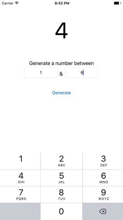 RGenerate - Random Number Generator