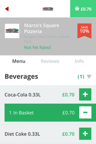 Marcos Square Pizzeria screenshot 4